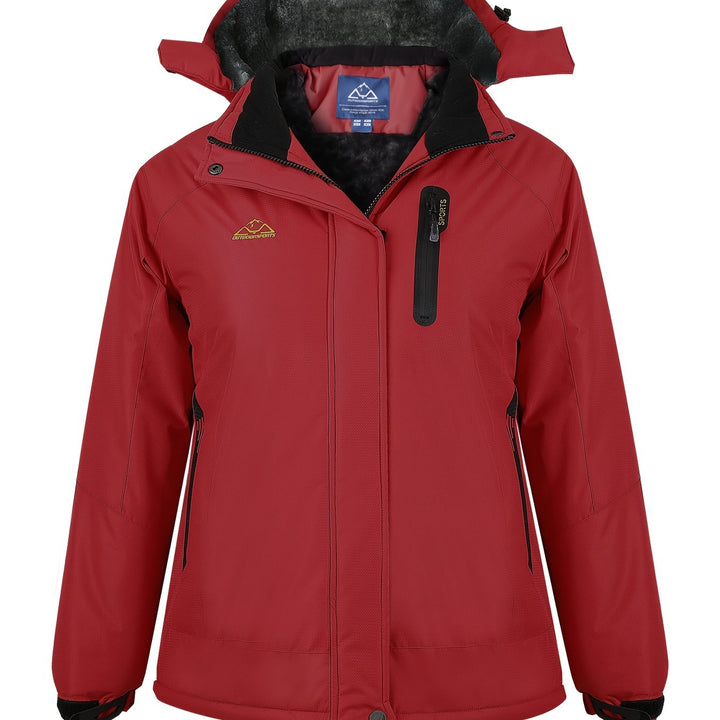 Sierra | Women's Waterproof Ski Jacket with Fleece-Lined Hood
