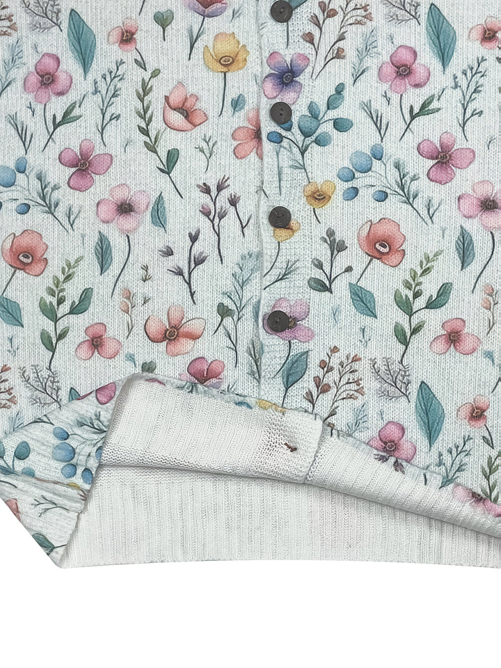 Fetiya-Floral Print Cardigan