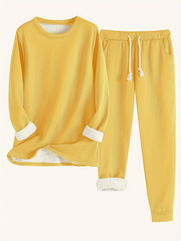 Wren | Women's Fleece-Lined Sweatshirt and Jogger Set