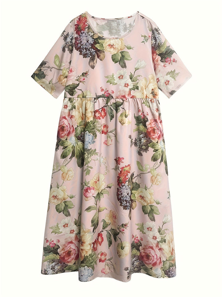Phoebe™-Floral Print Maxi Dress