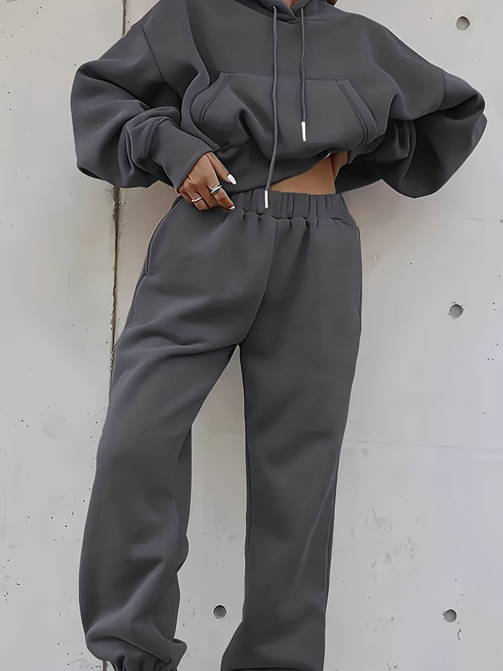 Frankie | Women's Oversized Hooded Sweatshirt and Jogger Set