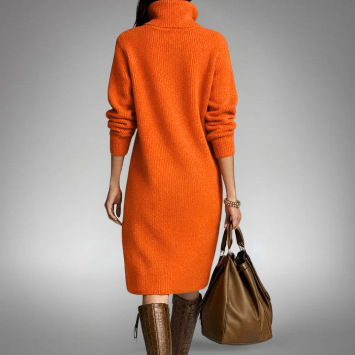Arabella | Women's High Neck Oversized Sweater Dress