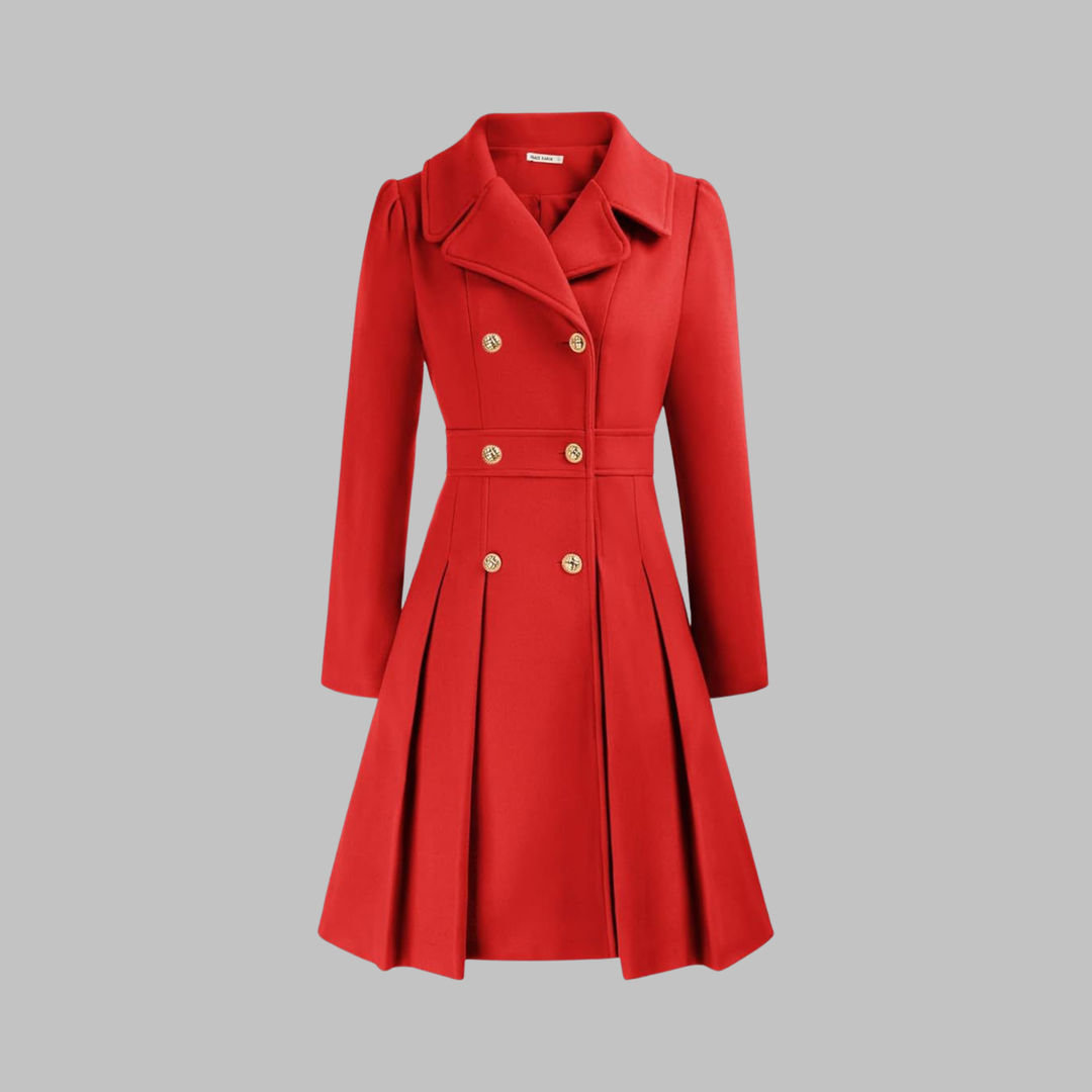 Dami | Women's Fit and Flare Double-Breasted Coat