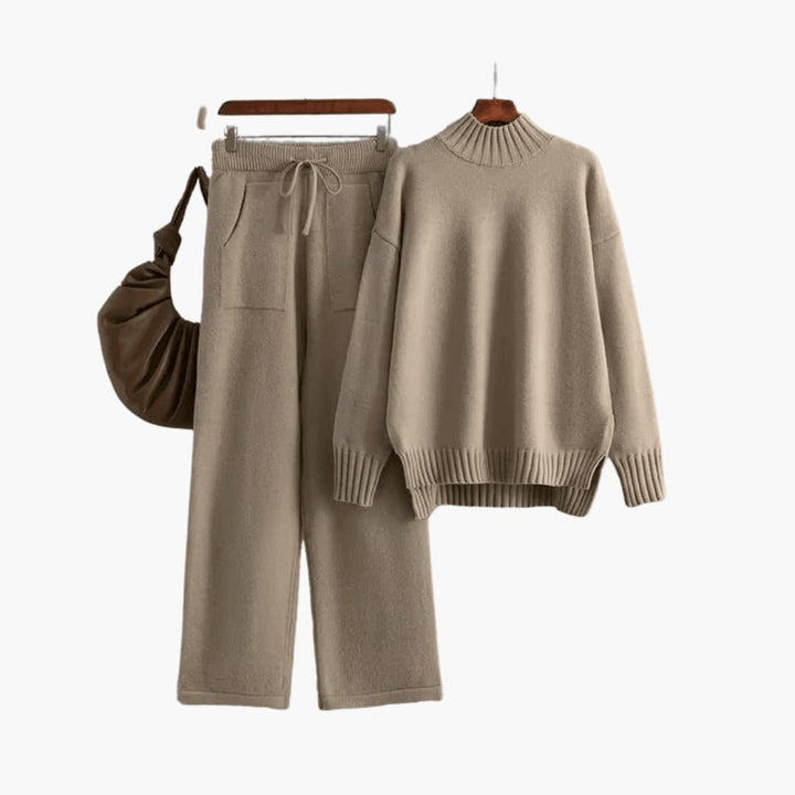 Faustine | Women's Mock Neck Sweater Set