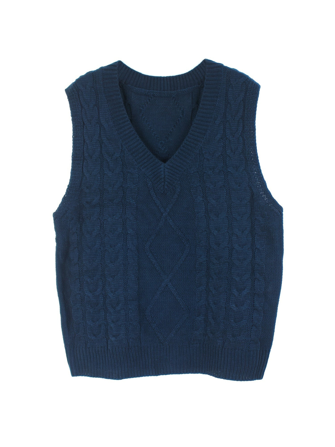 Wrenley | Women's Cable Knit V-Neck Sweater Vest
