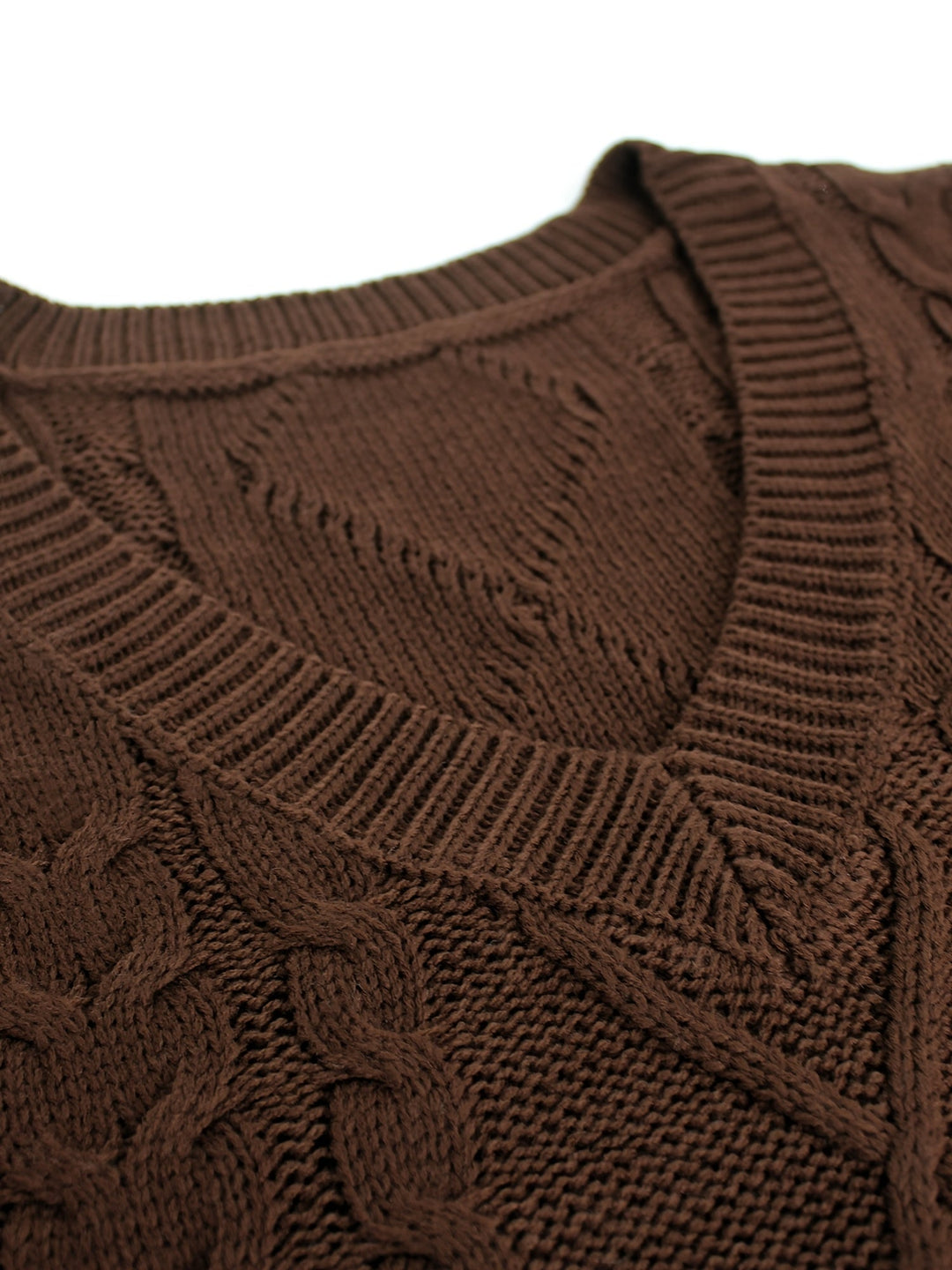 Wrenley | Women's Cable Knit V-Neck Sweater Vest