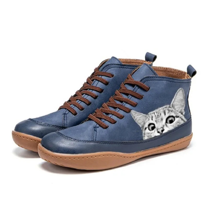 Elena | Leather Boots for Cat Lovers