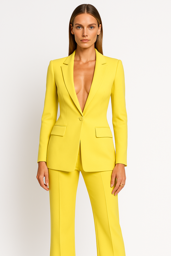 Tailored Blazer Wide Leg Trouser - Two Piece Set