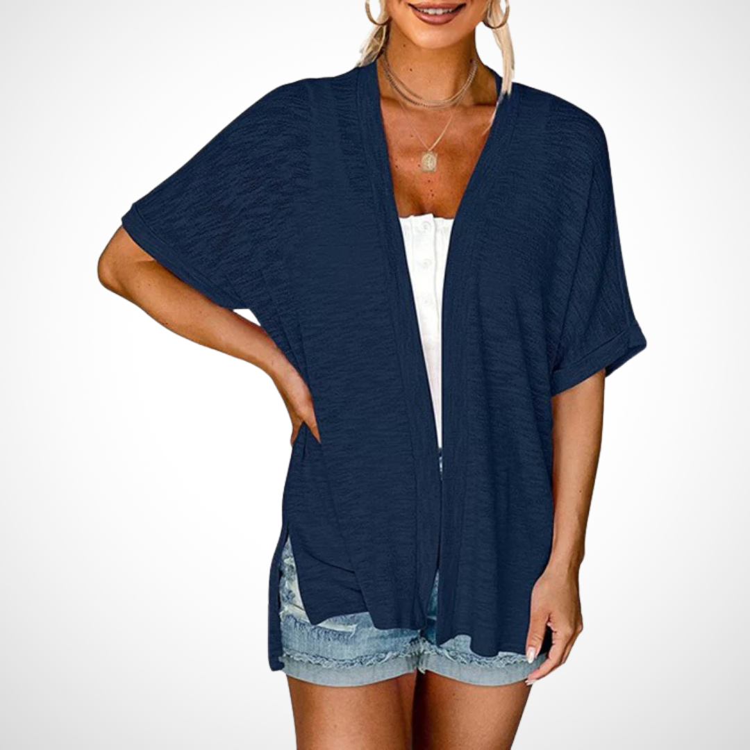 Julie™ - Stylish Flowy Short Sleeve Cardigan
