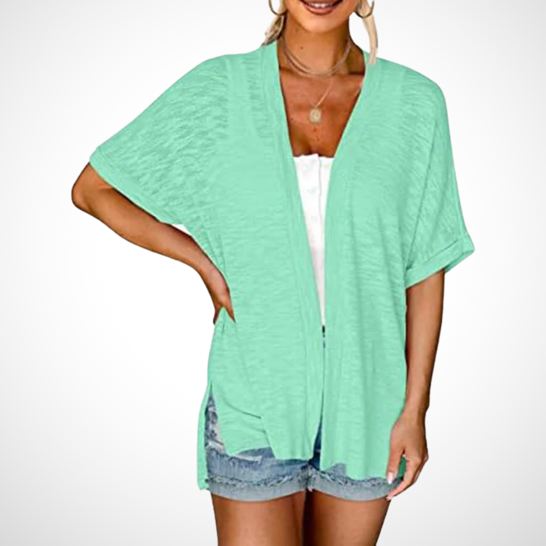 Julie™ - Stylish Flowy Short Sleeve Cardigan