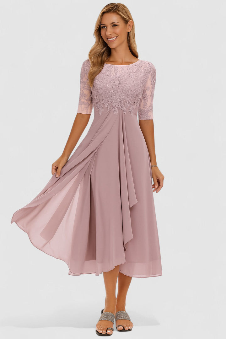 Elisa-Elegant formal dress with lace