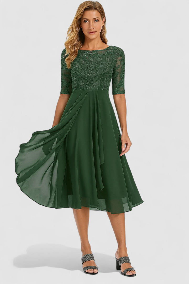 Elisa-Elegant formal dress with lace
