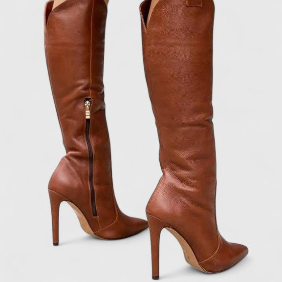 Sabella | Women's Knee-High Pointed Toe Stiletto Boots