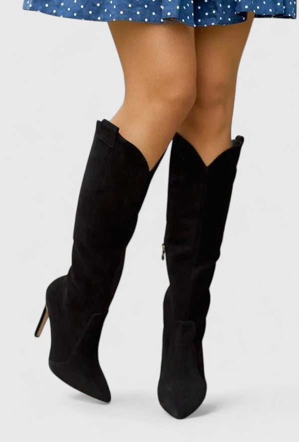 Sabella | Women's Knee-High Pointed Toe Stiletto Boots