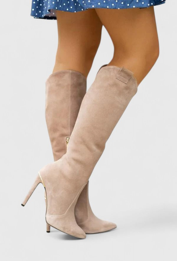 Sabella | Women's Knee-High Pointed Toe Stiletto Boots