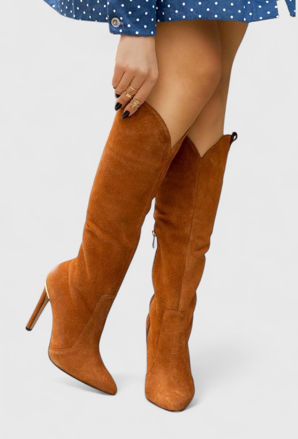 Sabella | Women's Knee-High Pointed Toe Stiletto Boots