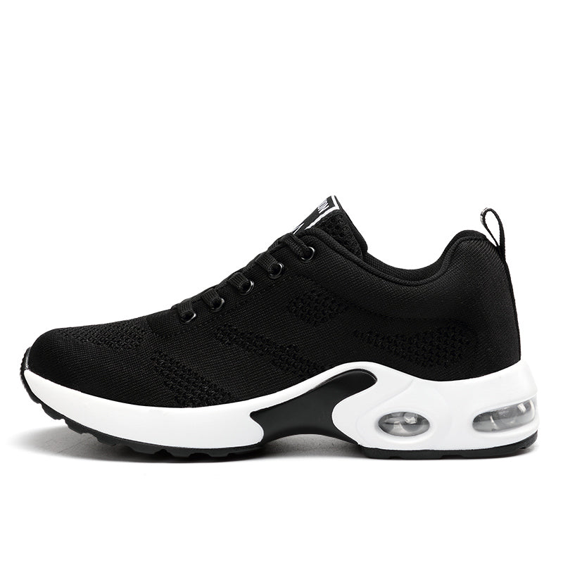 Mesh Knit Air Cushion Lace Up Chunky Sneaker