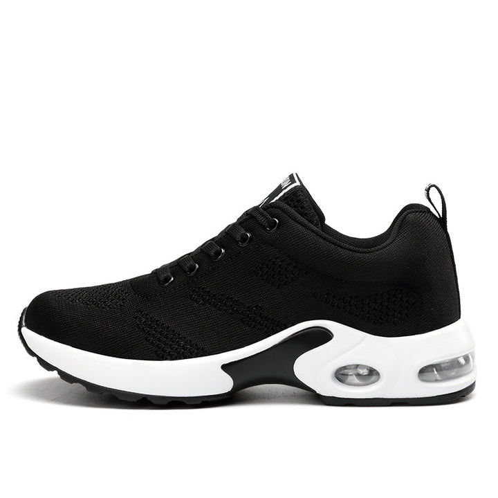 Mesh Knit Air Cushion Lace Up Chunky Sneaker