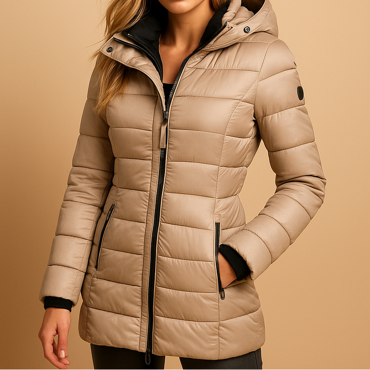 Elize | Women's Quilted Hooded Puffer Down Jacket
