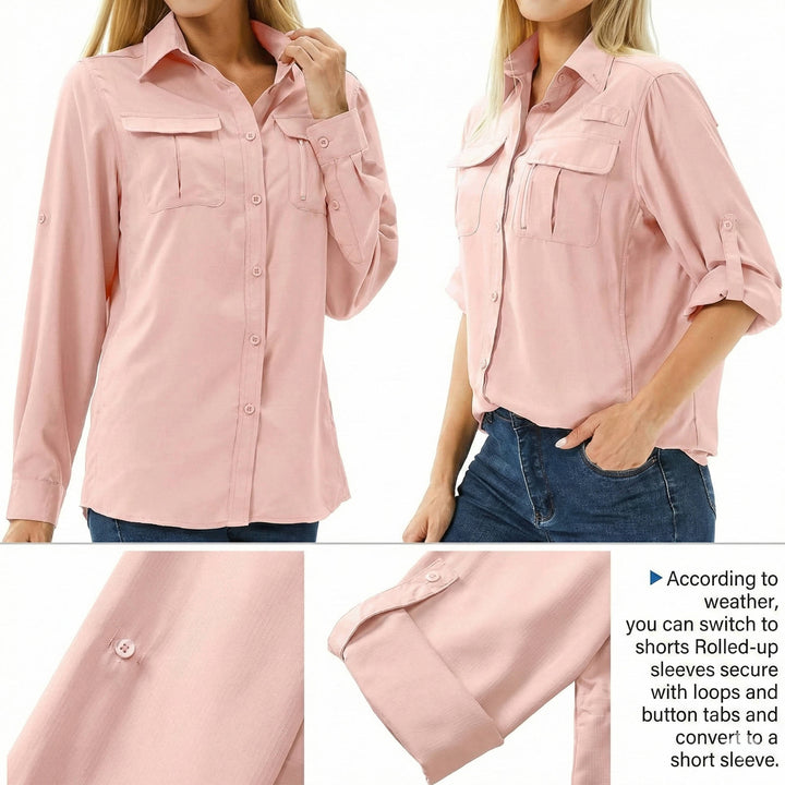 Ranger | Women's UPF 50 Long Sleeve Hiking Shirt with Roll-Tab Sleeves