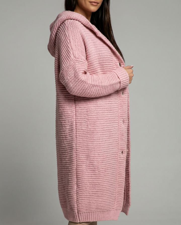 Margot | Women's Hooded Oversized Long Chunky Knit Cardigan