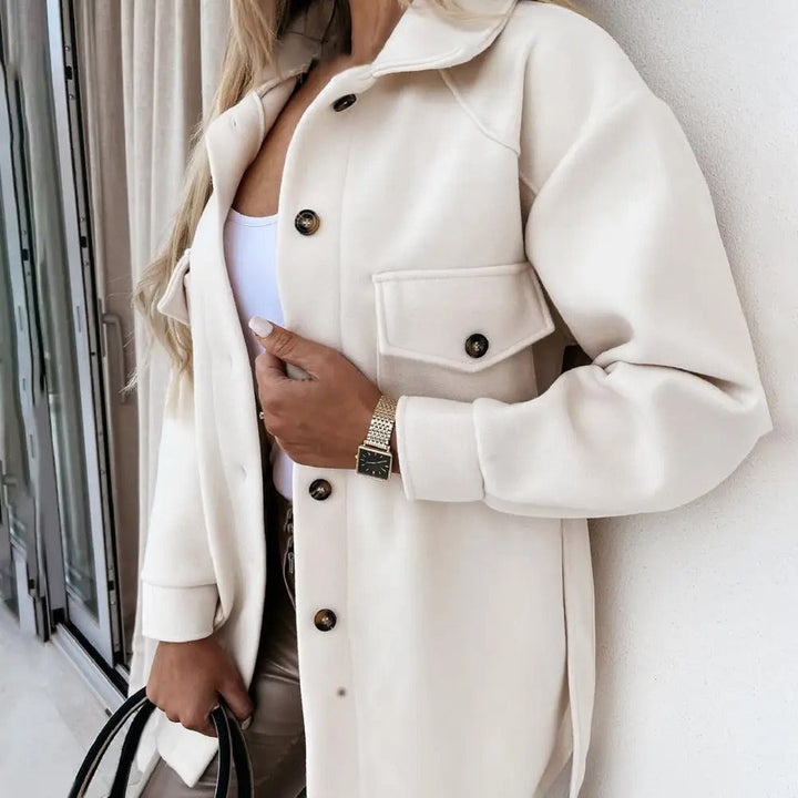 Tahlia | Women's Oversized Button-Front Shacket Jacket