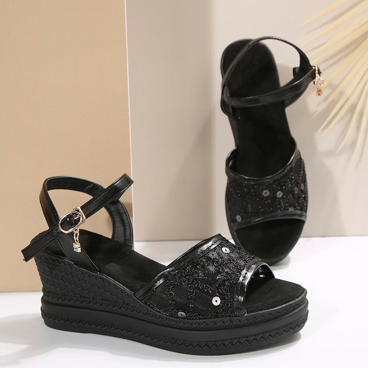 Cara - Regular Wedge Chunky Sandals