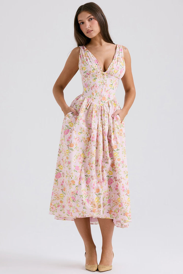Winry | Fresh Floral Midi