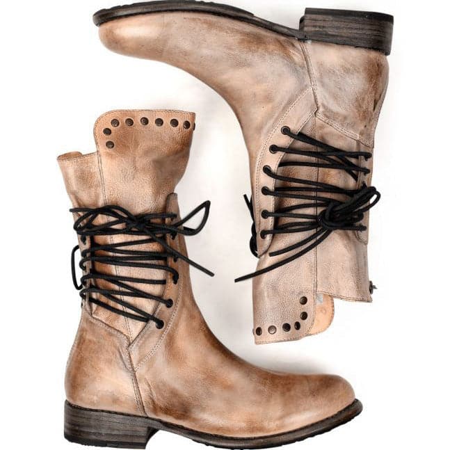 Ruby | Women's Studded Lace-Up Mid-Calf Winter Boots