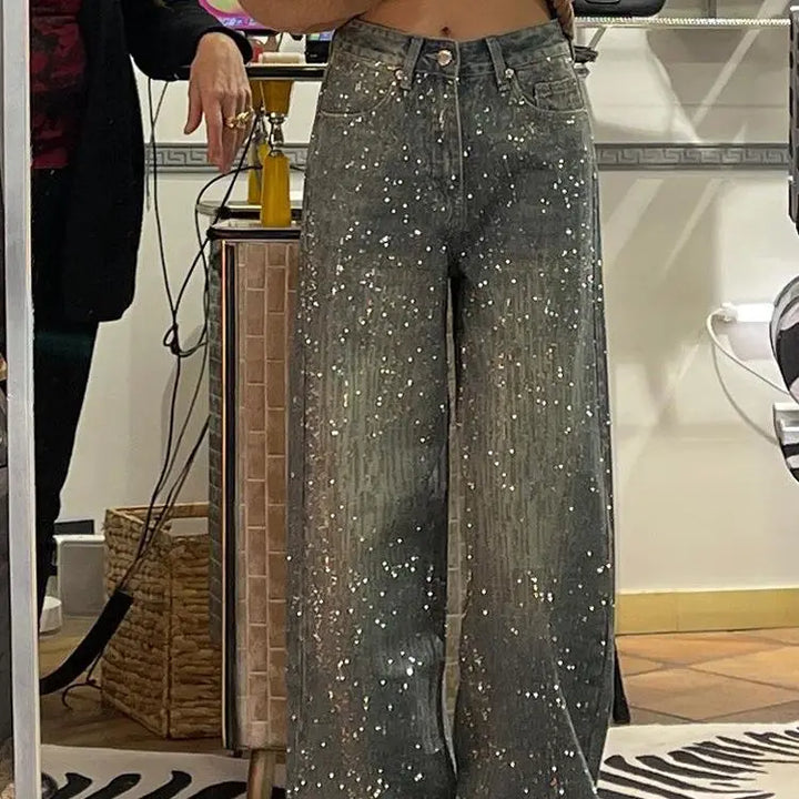 Jeans Eleganti | Stile Hip-Hop con Strass