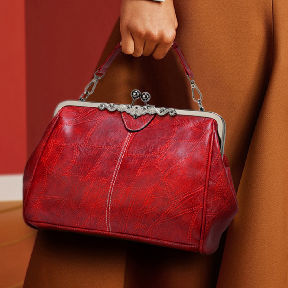Isabeau | Women's Vintage Kiss-Lock Crossbody Handbag