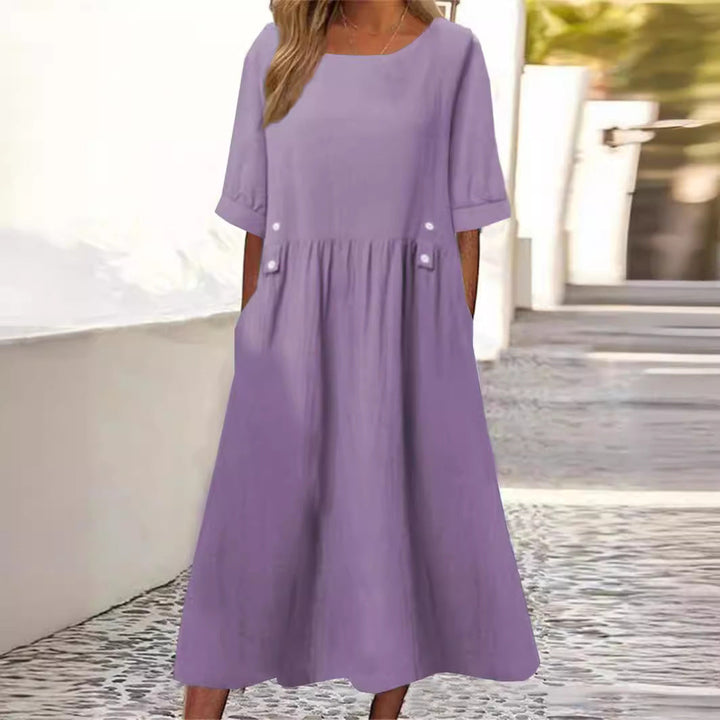 Amanti™ - chic cotton-linen dress