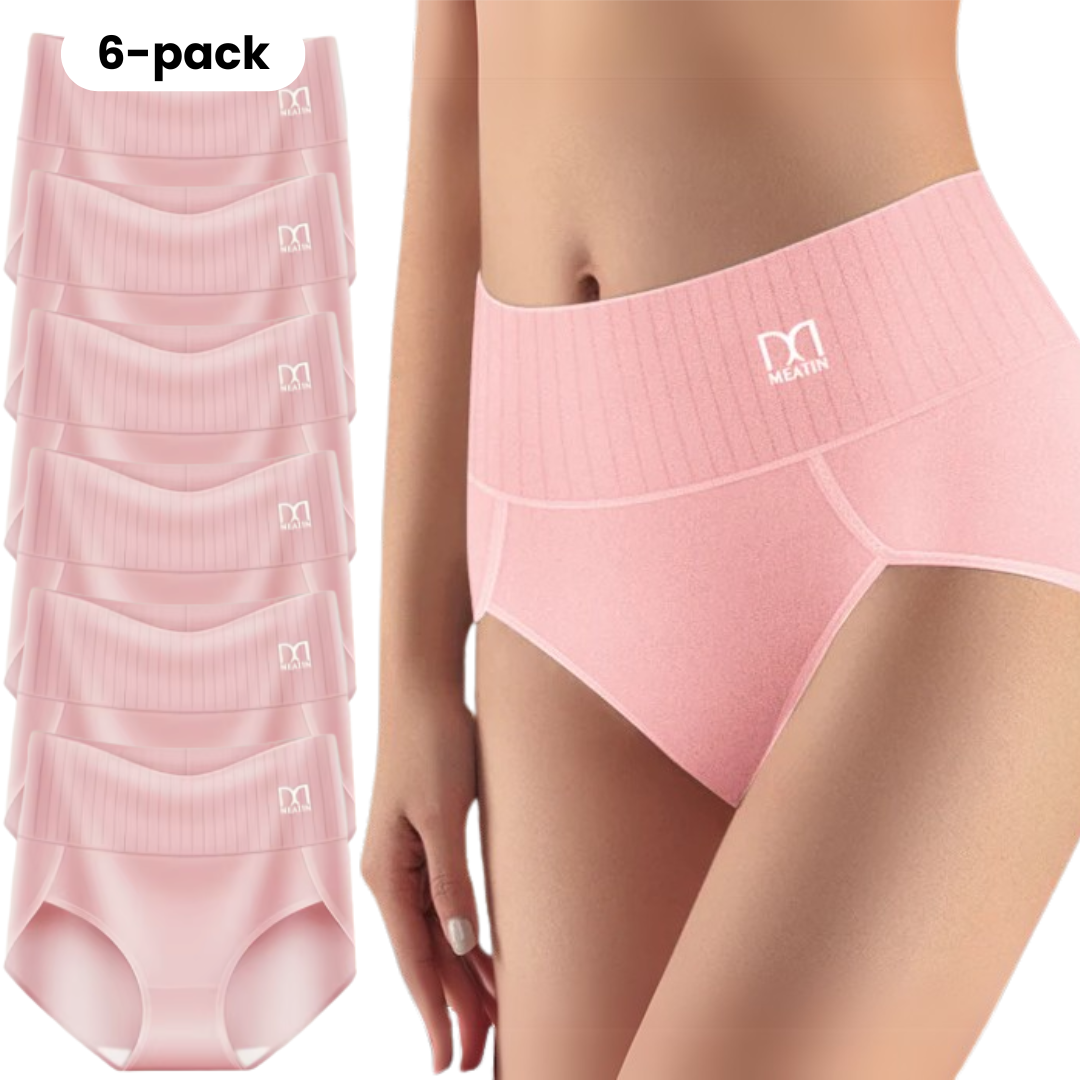 Shapwear™ - 6-pack Breathable & Comfortable High Waist Panties with Tummy Support