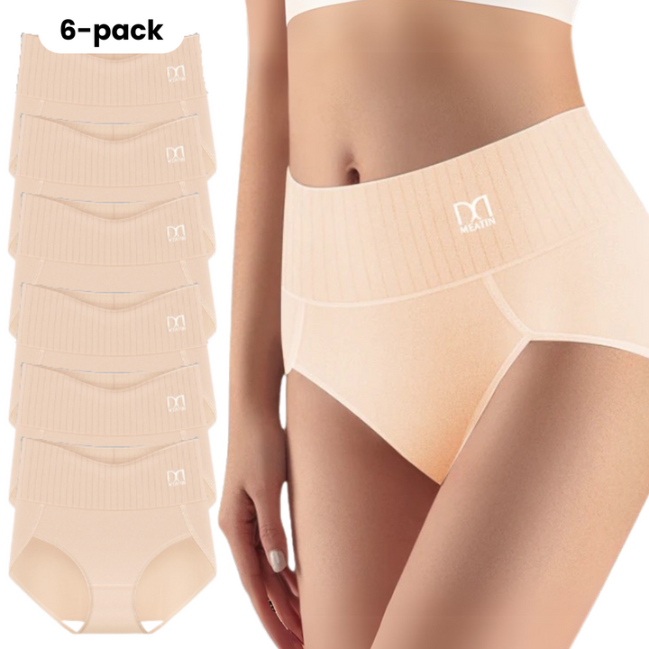 Shapwear™ - 6-pack Breathable & Comfortable High Waist Panties with Tummy Support