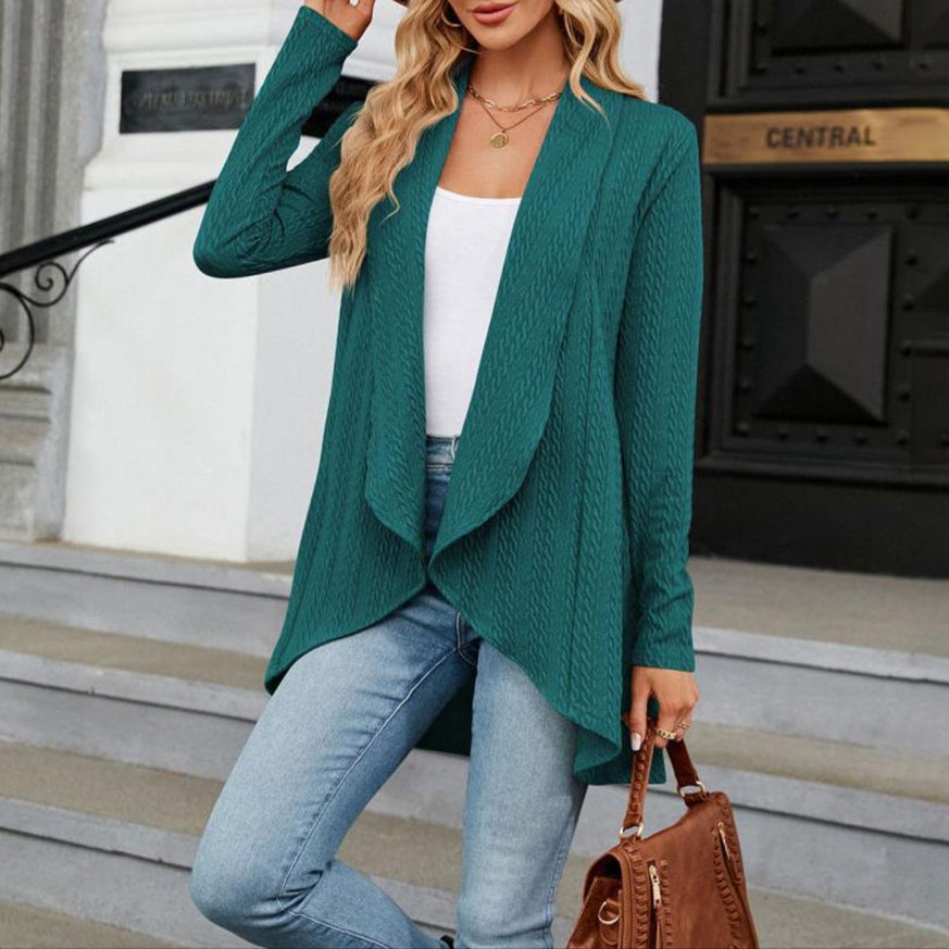 Chloe | Women's Cable Knit Waterfall Cardigan