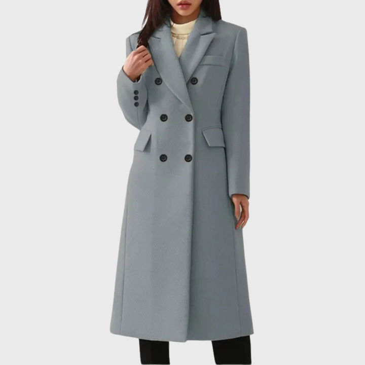Rosalind | Women's Double-Breasted Long Overcoat