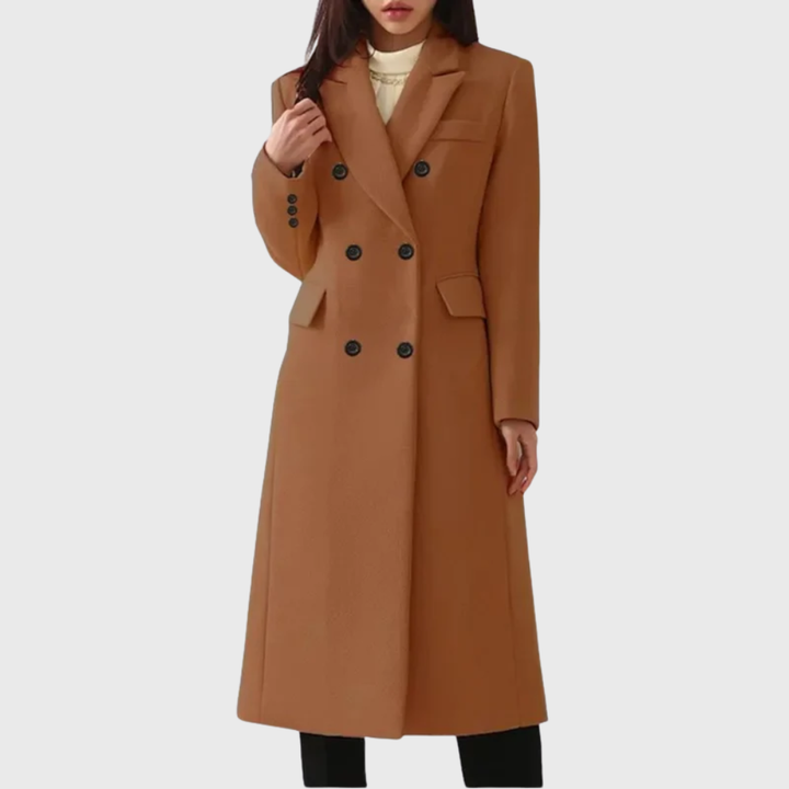 Rosalind | Women's Double-Breasted Long Overcoat