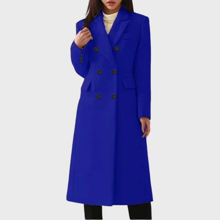 Rosalind | Women's Double-Breasted Long Overcoat
