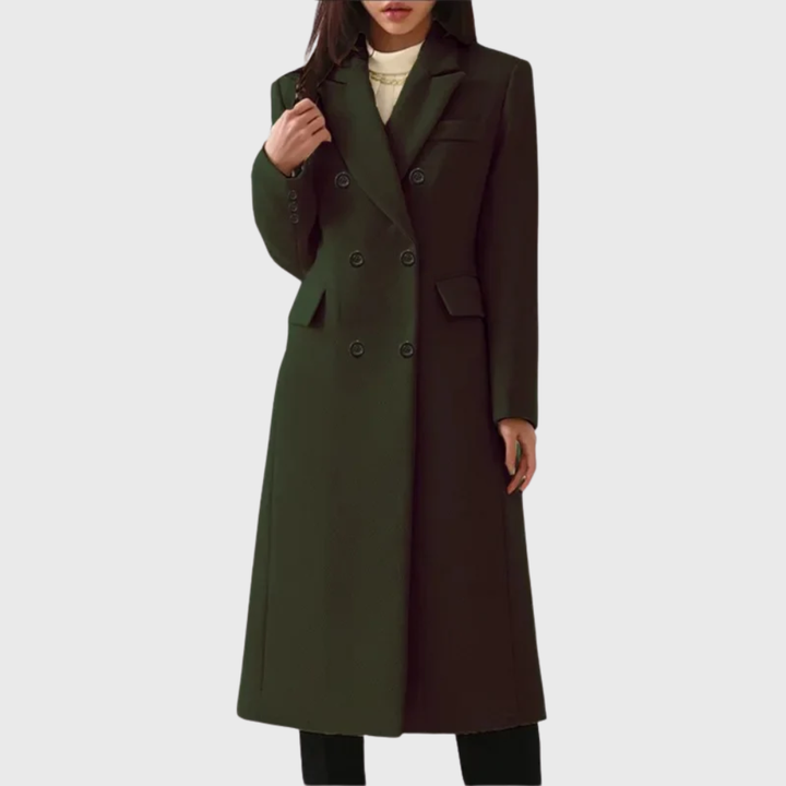 Rosalind | Women's Double-Breasted Long Overcoat