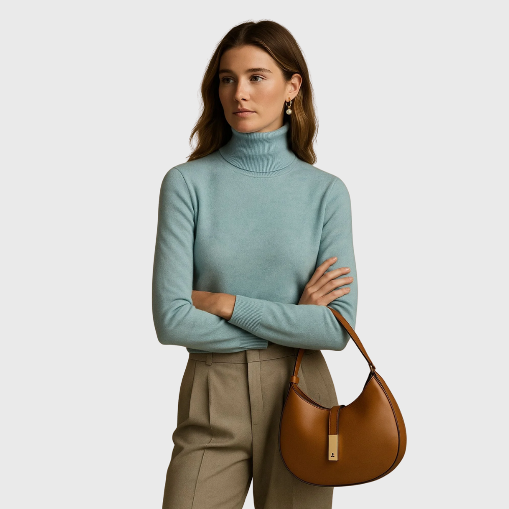 Cashmere turtleneck sweater