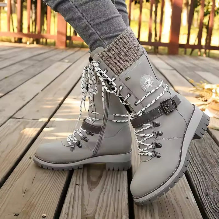 FrostLuxe™ | Waterproof Lace-Up Boots