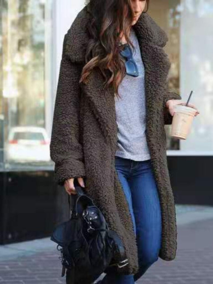 Vivienne | Women's Long Teddy Fleece Coat