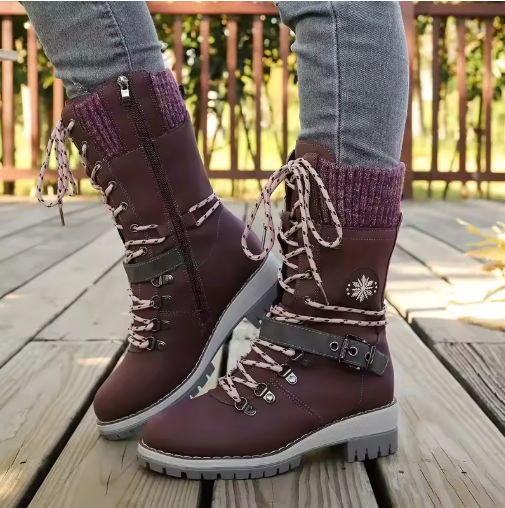 FrostLuxe™ | Waterproof Lace-Up Boots