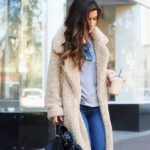Vivienne | Women's Long Teddy Fleece Coat