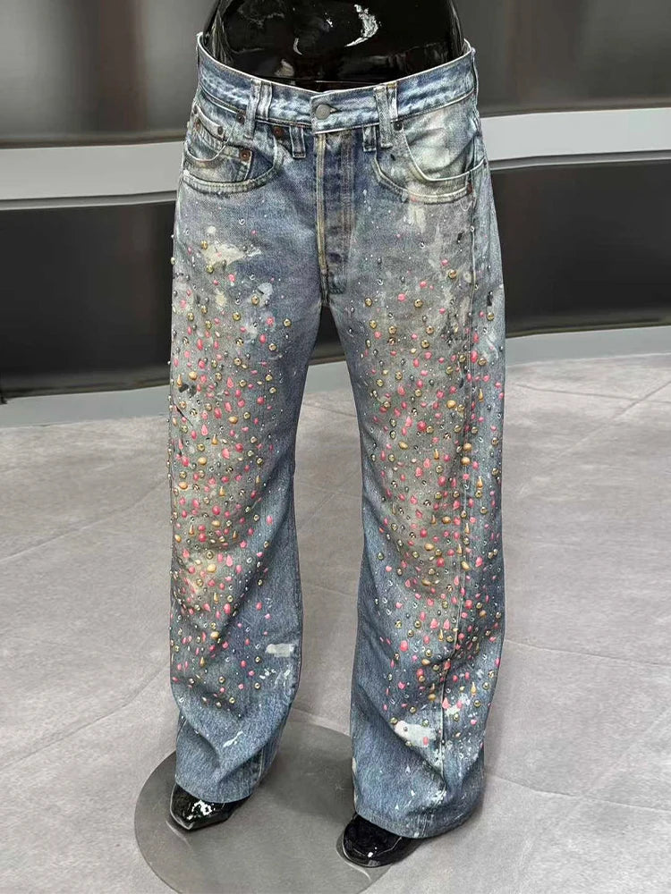 Sofia™ | Pantaloni Baggy da Donna con Strass e Comfort Elegante