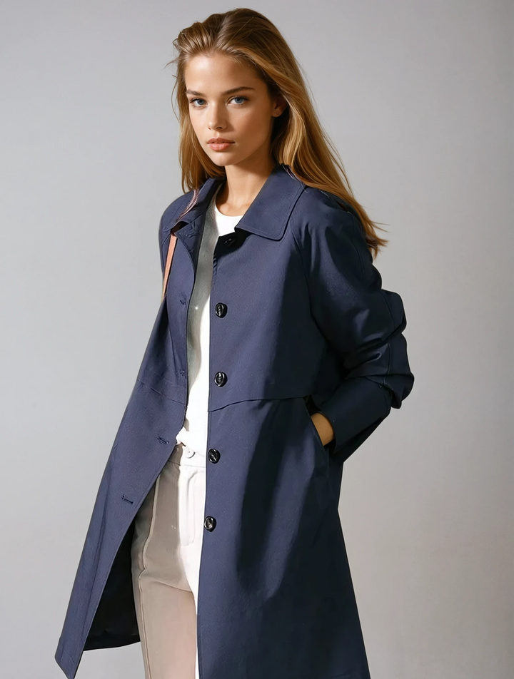 Odette | Women's Button Up Trench Coat