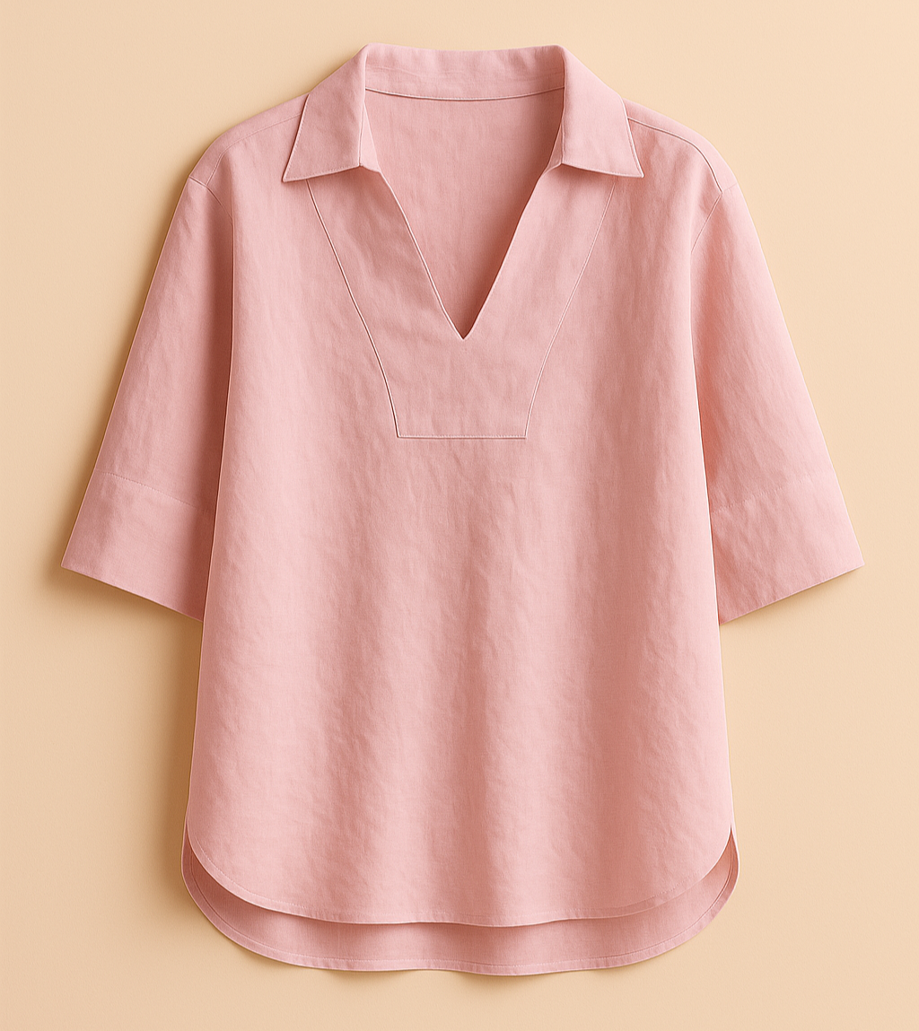 Surya | Elegant Linen Blouse