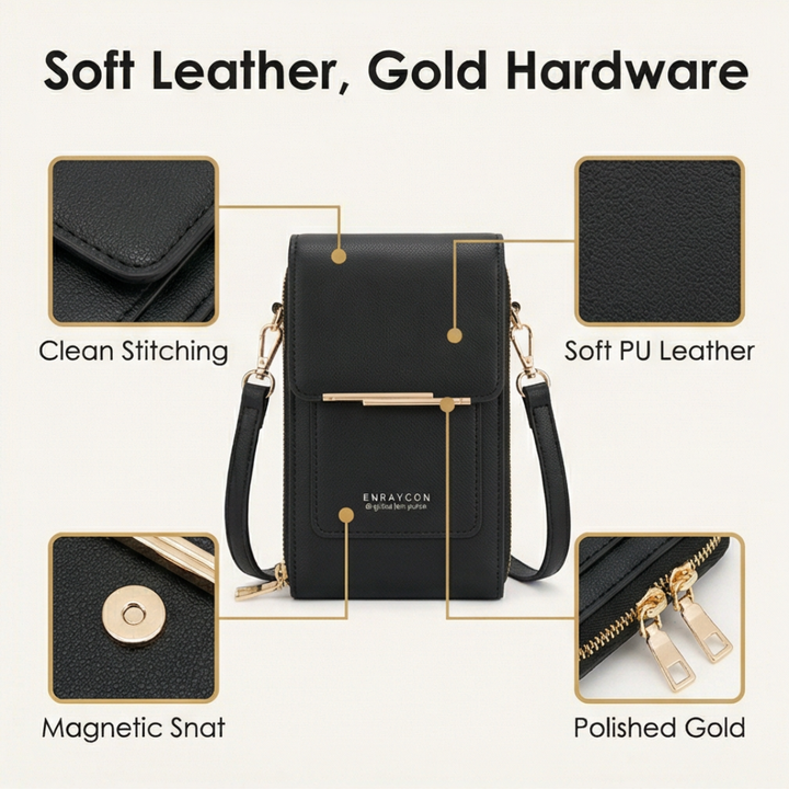 Ravenna | Women’s Touch Through Crossbody Phone Purse