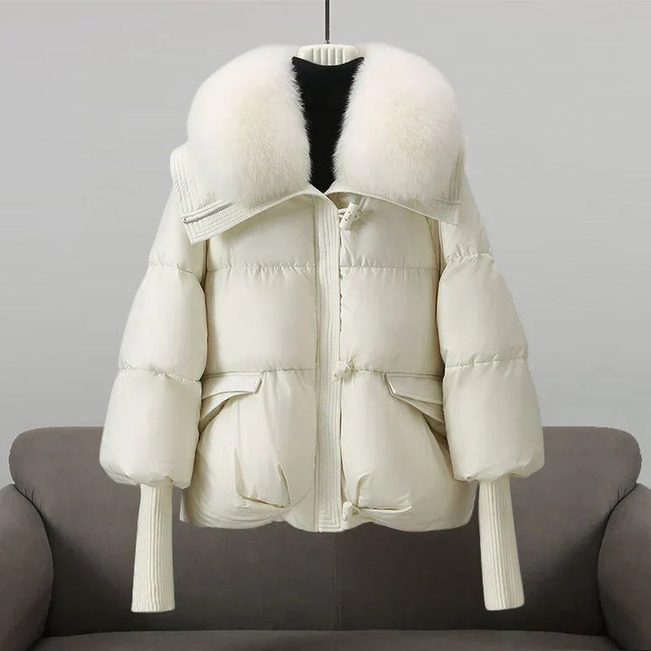 Donna | Women's Oversized Puffer Jacket with Faux Fur Collar