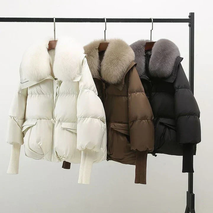 Donna | Women's Oversized Puffer Jacket with Faux Fur Collar